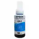 Tinta Epson T664 Cian Para Impresoras Ecotank L110 L200 L300 L380 L395 L455 L495