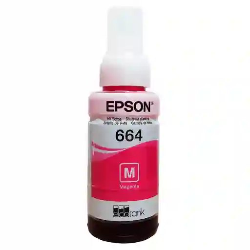 Tinta Epson T664 Magenta Para Impresoras Ecotank L110 L200 L300 L380 L395 L455 L495