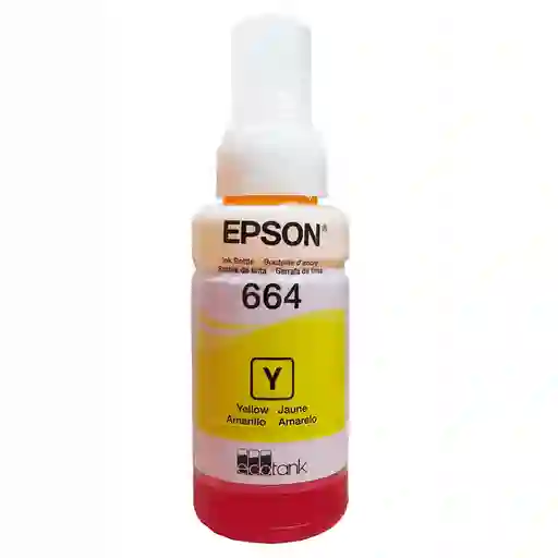 Tinta Epson T664 Yellow Para Impresoras Ecotank L110 L200 L300 L380 L395 L455 L495