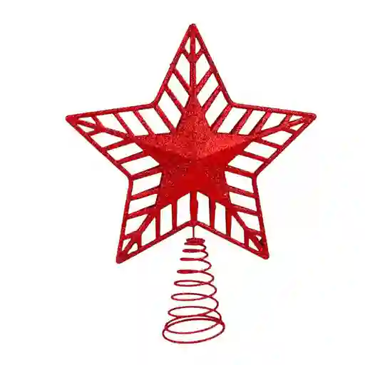 Punta De Arbol Santini 4cm Rojo Polipropileno