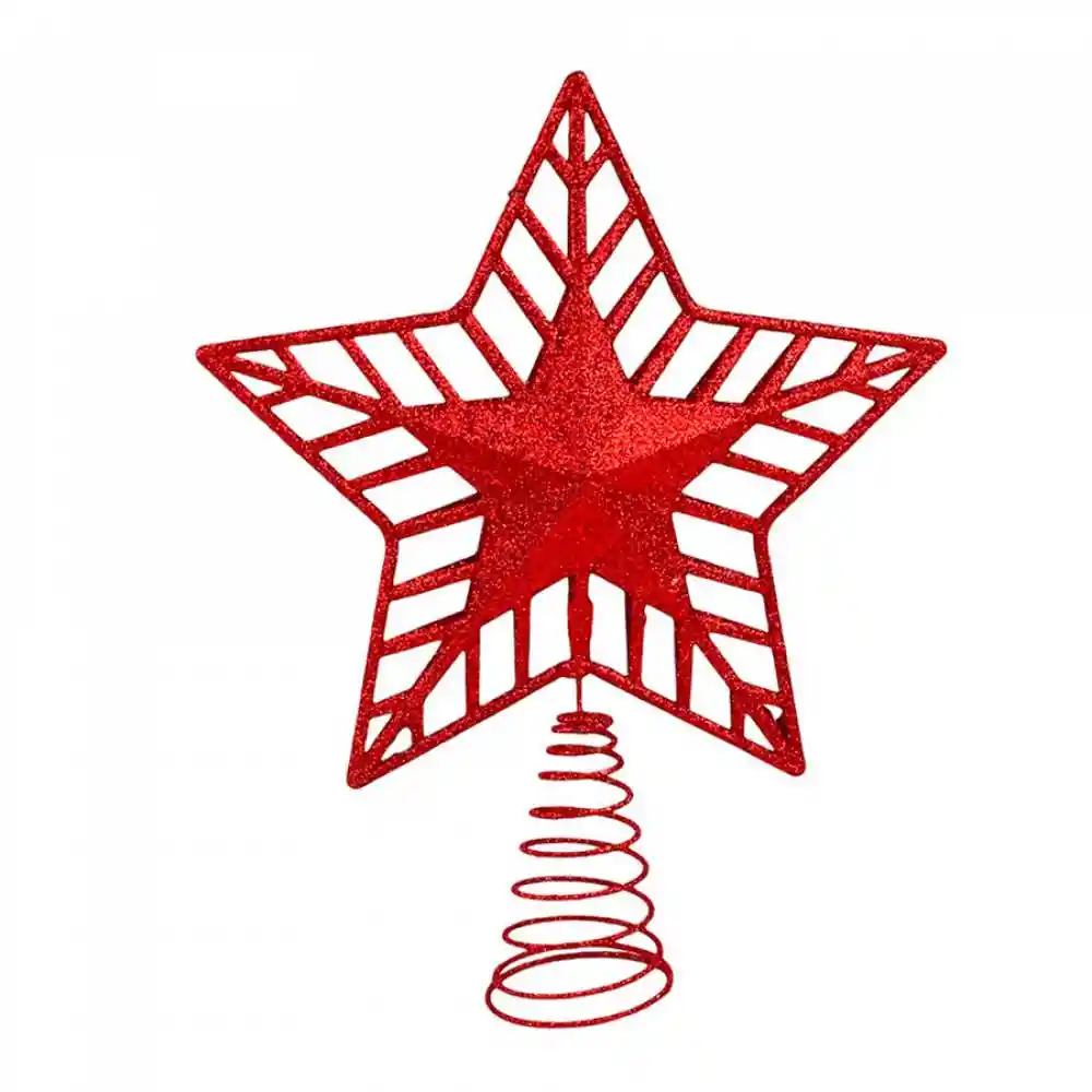 Punta De Arbol Santini 4cm Rojo Polipropileno
