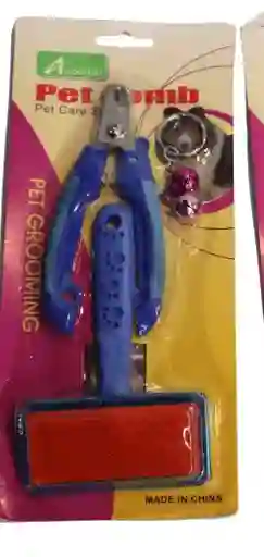 Kit Cepillo Y Cortauñas Azul