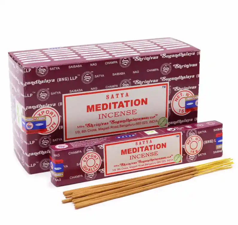 Incienso Nag Champa Satya Meditación Caja 15g