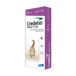 Credelio Gato 0.5 A 2 Kl Caja X 3 Tabletas (12 Mg)