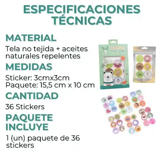 Sticker Repelente De Mosquitos
