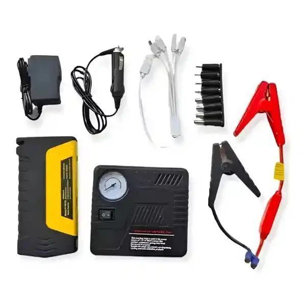 Iniciador De Batería Multifuncional Compresor Power Bank 12v