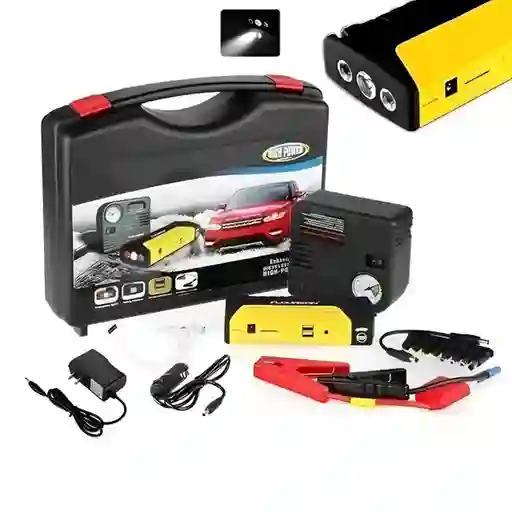Iniciador De Batería Multifuncional Compresor Power Bank 12v