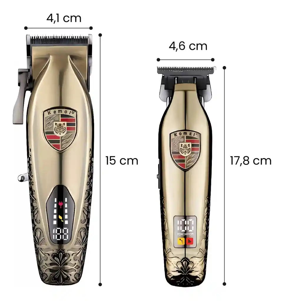Combo Kemei Km-2365 – Potencia, Elegancia Y Rendimiento Profesional