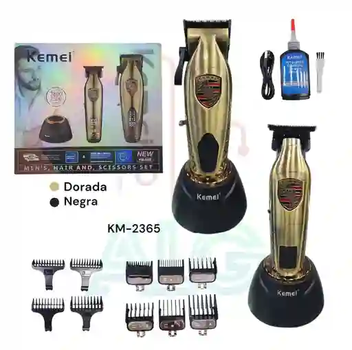 Combo Kemei Km-2365 – Potencia, Elegancia Y Rendimiento Profesional