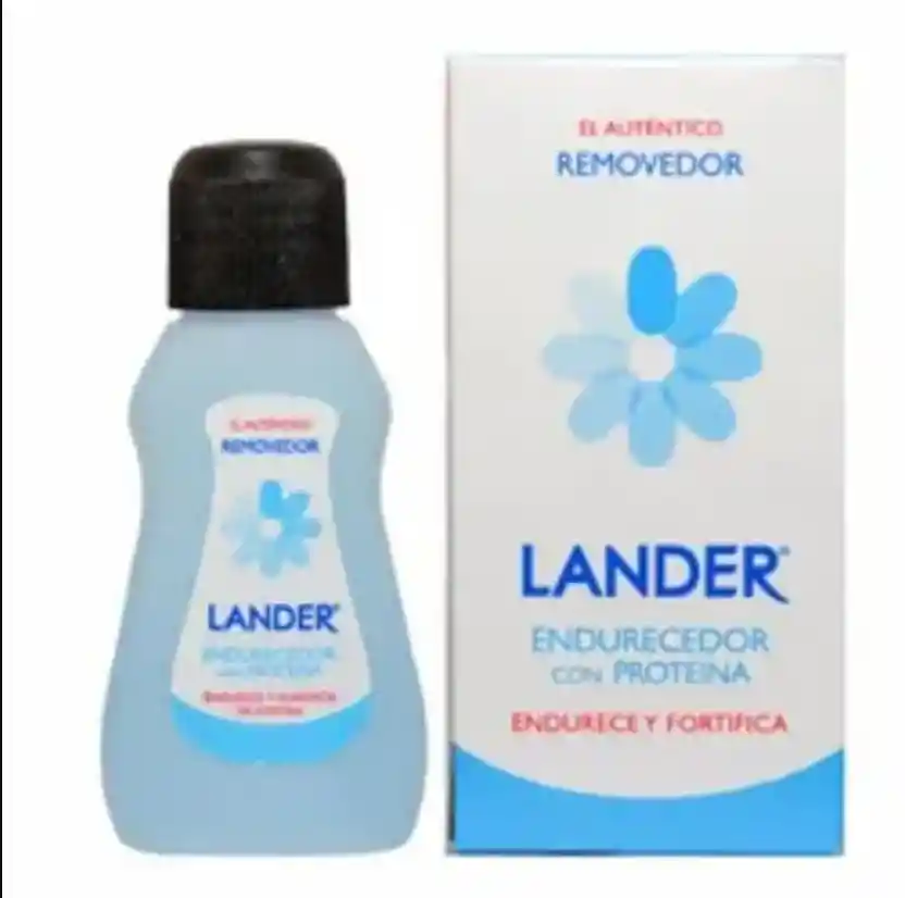 Removedor De Esmalte De Uñas Endurecedor Con Proteina Lander