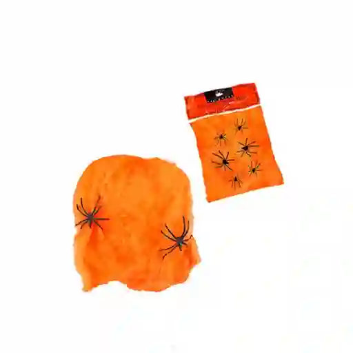 Telaraña Color Naranja X 1 Unidad