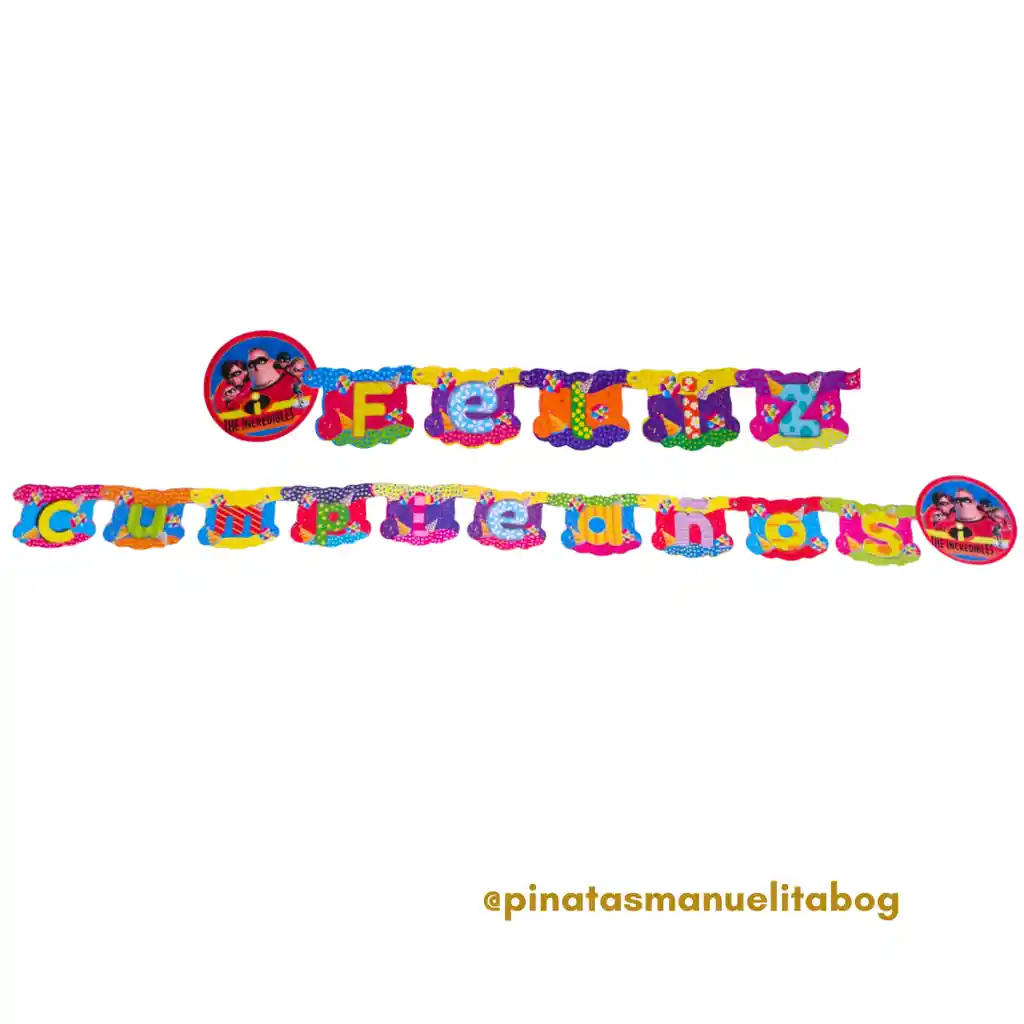 Letrero Feliz Cumpleaños Increibles