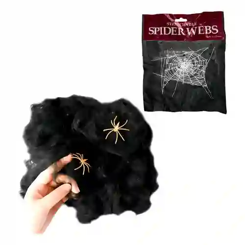 Telaraña Color Negro X 1 Unidad