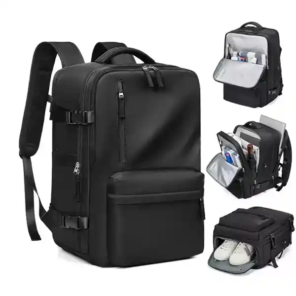 Bolso Deportivo Amazon Doble Expansión Multifunción Negro