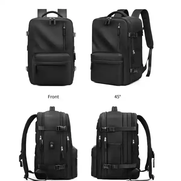 Bolso Deportivo Amazon Doble Expansión Multifunción Negro