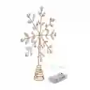 Punta De Arbol Santini Con Luz 27cm Rose Gold Hierro