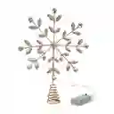 Punta De Arbol Santini Con Luz 27cm Rose Gold Hierro
