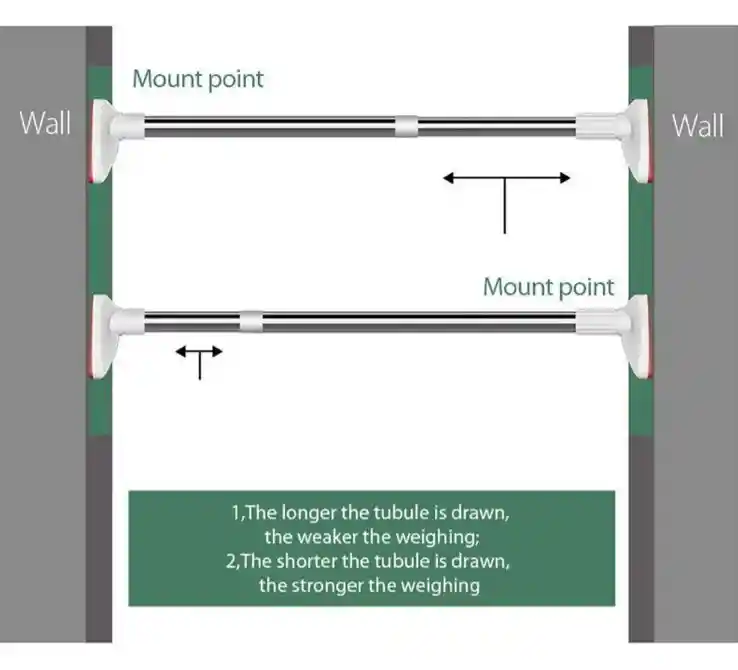 Barra Telescopica Secar Ropa Instalacion Sin Perforaciones