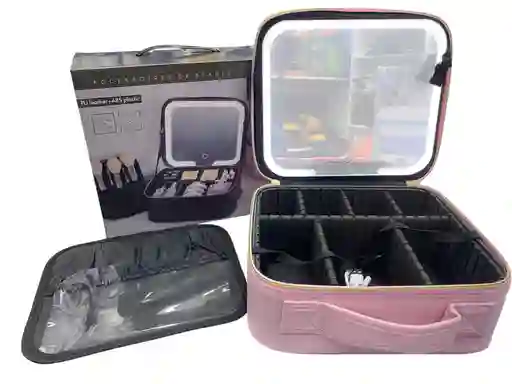 Cosmetiquera Con Espejo Led