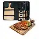 Kit Para Asados Parrillada Bbq 7 Piezas Con Estuche