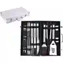 Kit Asados Parrillero Bbq 18 Piezas Con Maletin