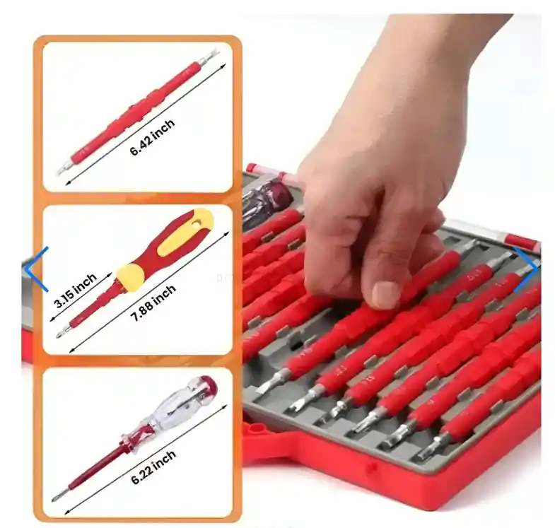 Juego Destornilladores Dielectrico 15 Piezas