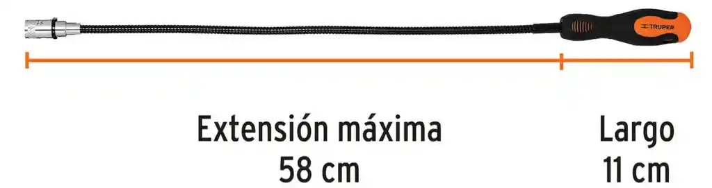 Imán Flexible De Acero Mecánica Carro Con Led 3 Kg Truper