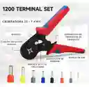 Kit Crimpadora Y Terminales Eléctricos 1200 Pc