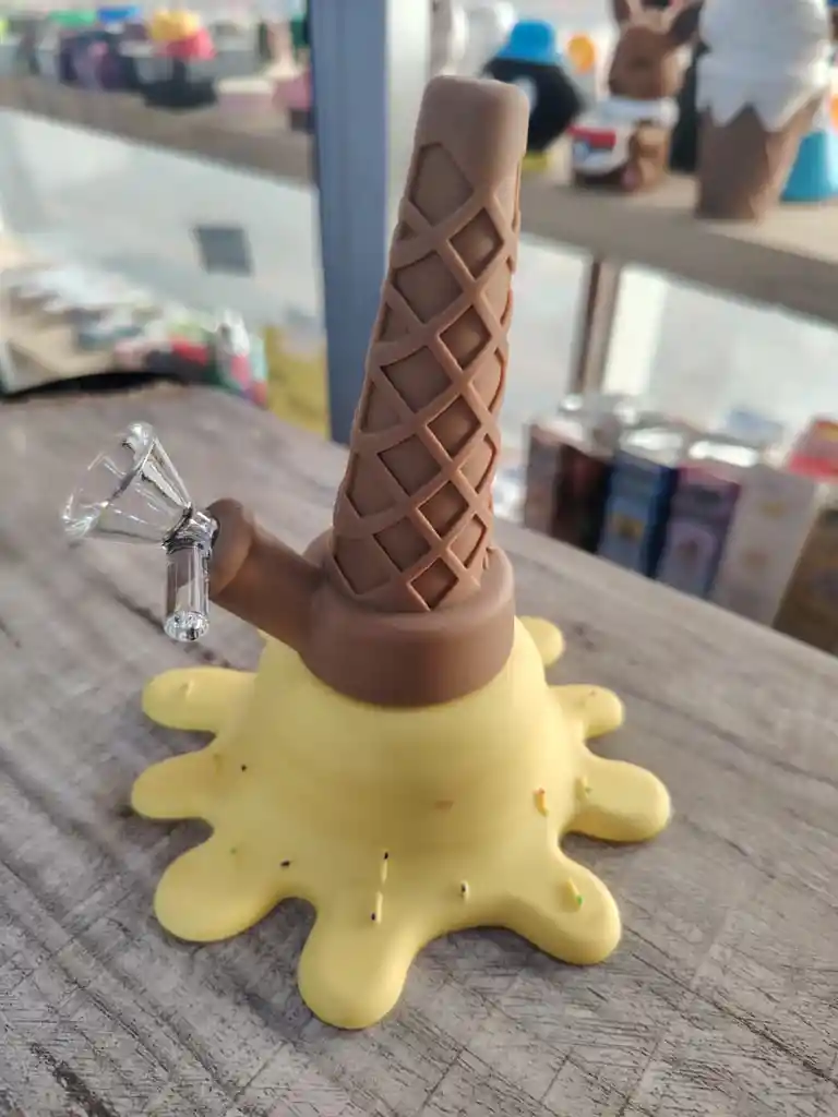 Pipa De Agua Y Bong De Silicón Helado Derretido - Dulce Diversión Creativa