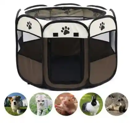 Corral Plegable Grande Para Mascotas 114*114*58cm