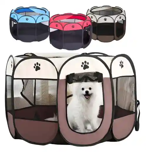 Corral Plegable Grande Para Mascotas 114*114*58cm