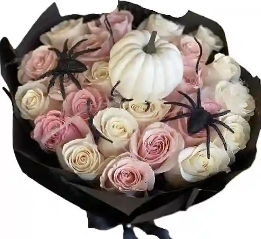 Flores Blancas Y Rosadas Tim Burton