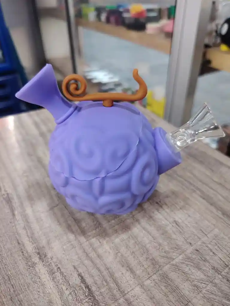 Pipa De Agua Y Bong De Silicón Edición Fruta Del Diablo One Piece - ¡poder Pirata Supremo!