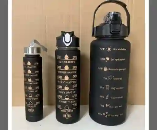 Termo Tapa Negro Por 3