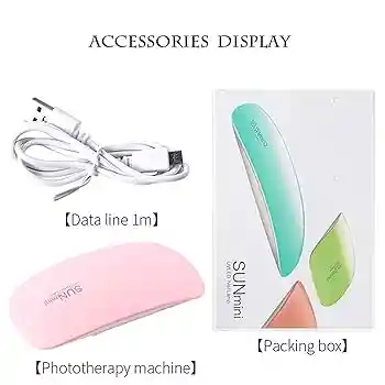 Lámpara Led Uv De Uñas De 6 W, Portátil, Mini Máquina De Fototerapia Usb, Luz De Ratón Para Gel Y Esmalte Regular