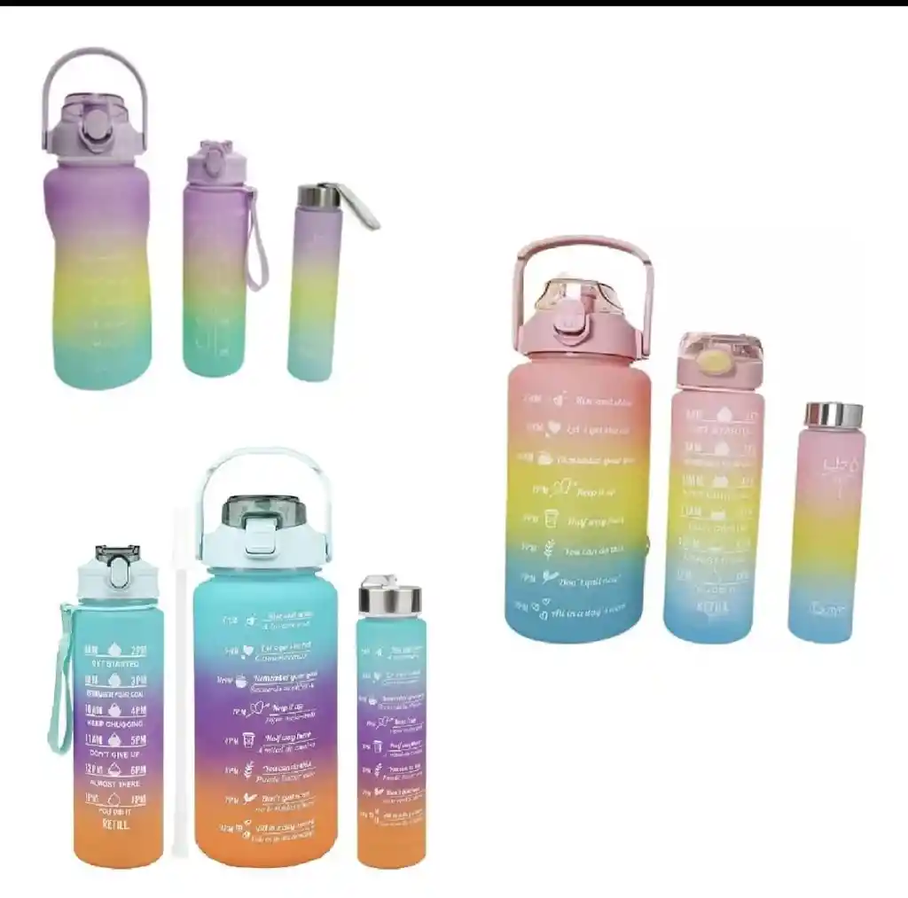Termo Motivacional Tapa Por Tres Morado, Naranja Azul