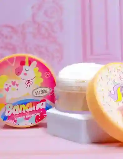 Polvos Sueltos Banana Fijador Para Sellar Maquillaje Matificante Marca Sfr Color