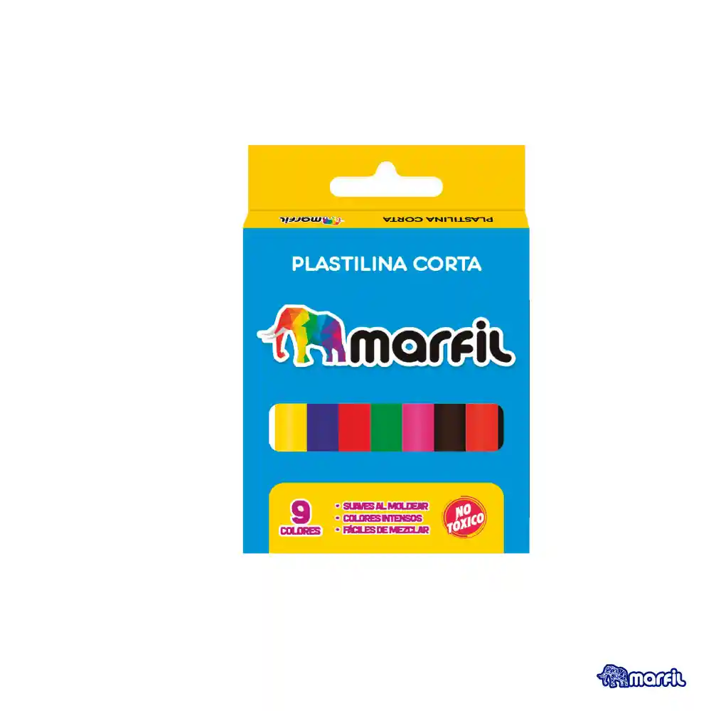Plastilina Corta Marfil X9 Colores