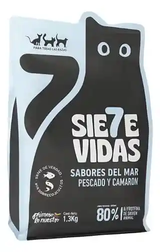 7 Siete Vidas Sabores Del Mar Pescado Y Camaron 500 Gramos