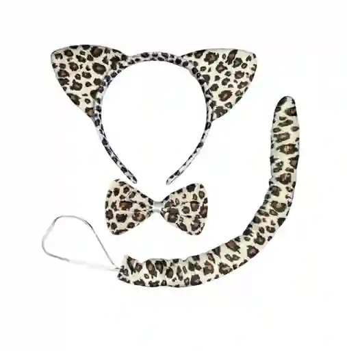 Halloween Set Disfraz De Leopardo 3pcs
