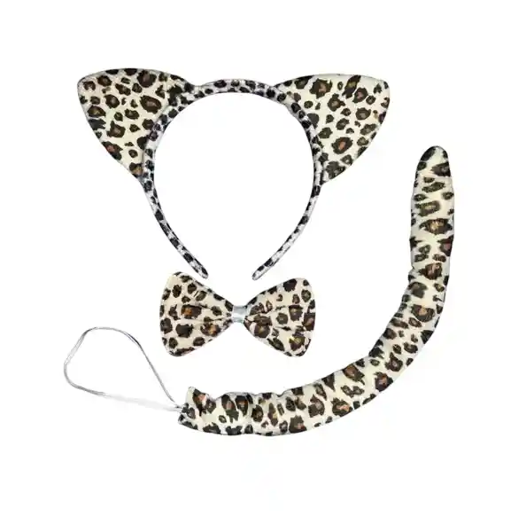 Halloween Set Disfraz De Leopardo 3pcs