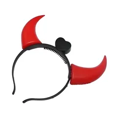 Halloween Diadema Diablita Luminosa Vincha Diabla Led