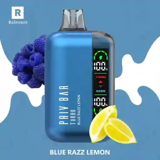 Priv Bar 15k Puff Blue Razz Lemon
