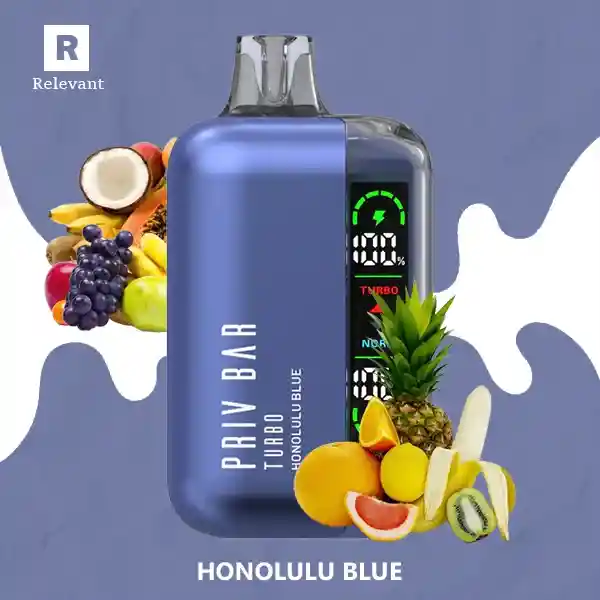 Priv Bar 15k Puff Honolulu Blue