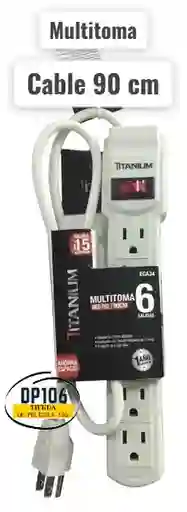 Multitoma Timer Mecánico Cable 90 Cm