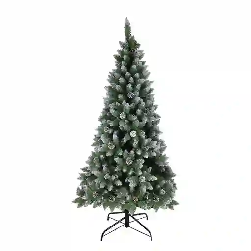 Árbol De Navidad Nevado Con Piñas 1.80mt Expressions