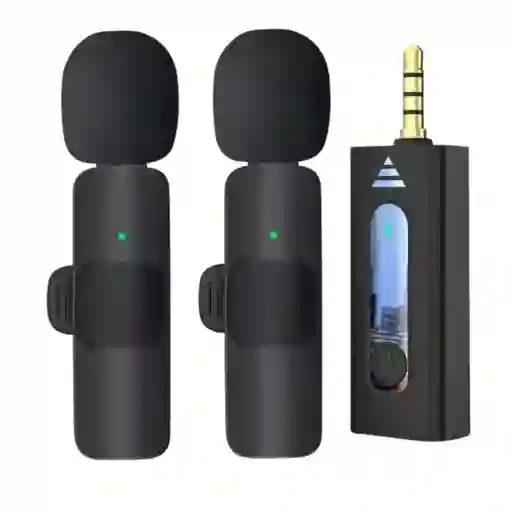 Micrófono Tipo Solapa Inalámbrico K35 Con Entrada 3.5mm