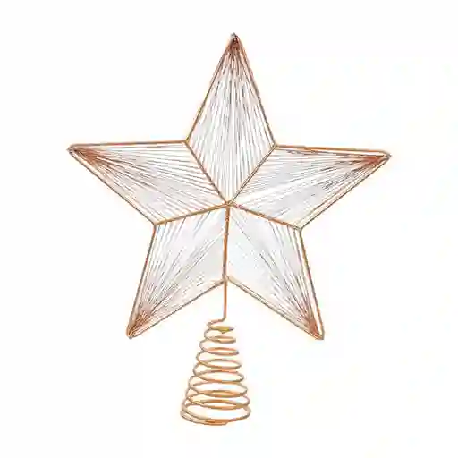 Punta De Arbol Santini 27cm Dorado Hierro