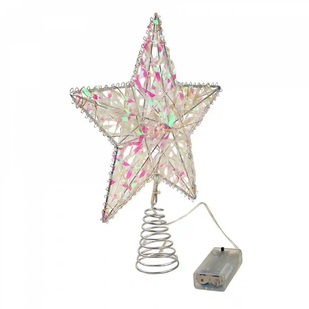 Punta De Arbol Santini Con Luz 27cm Rose Gold Hierro