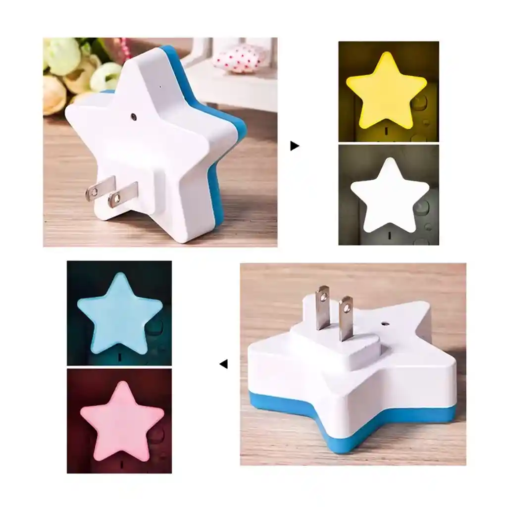 Lámpara Infantil Estrella De Pared Para Noche Habitación
